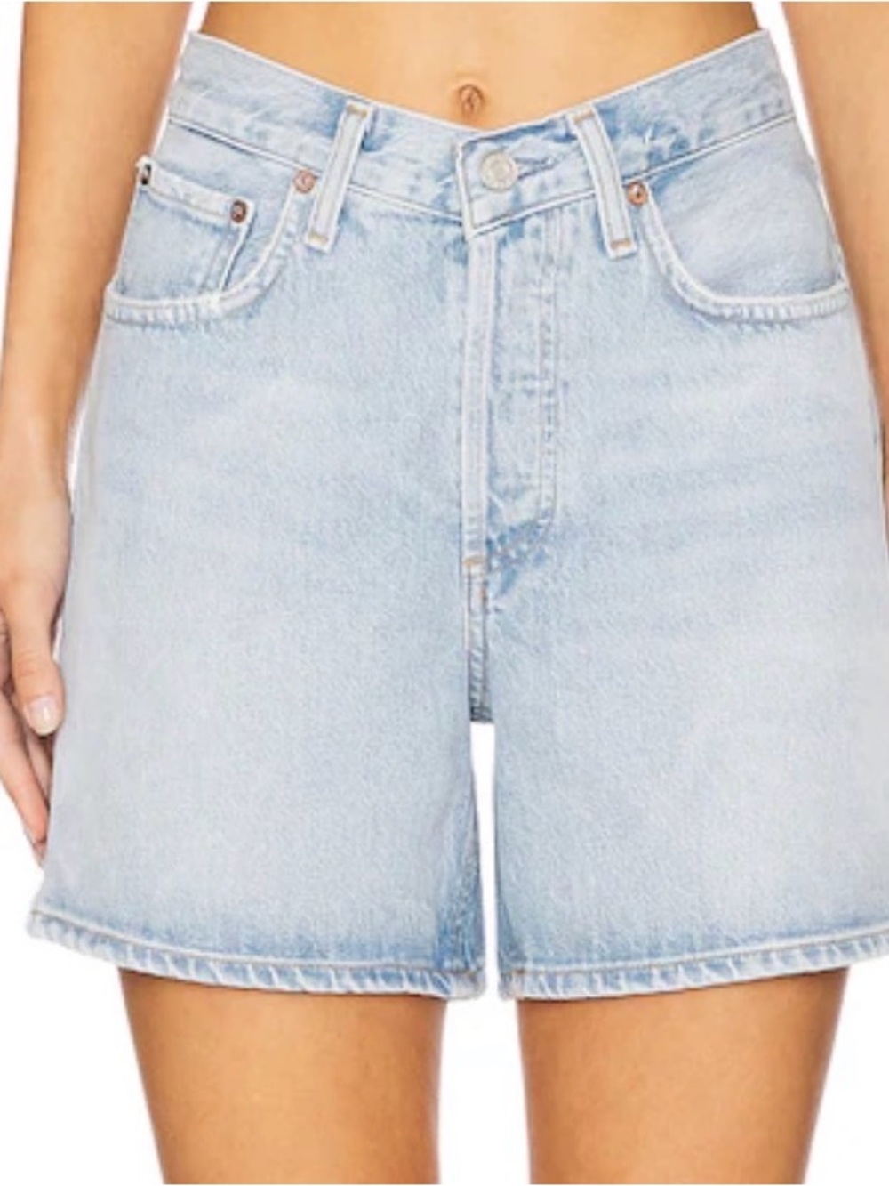 New Agolde V-Waist Shorts in Backbeat Size 27